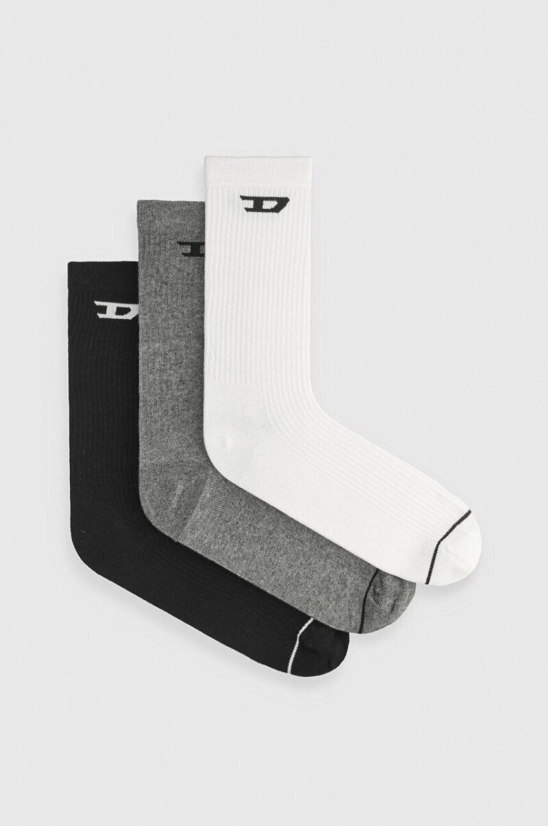 Diesel sosete SKM-D-CREW-LIGHT-SOCKS 3-pack barbati