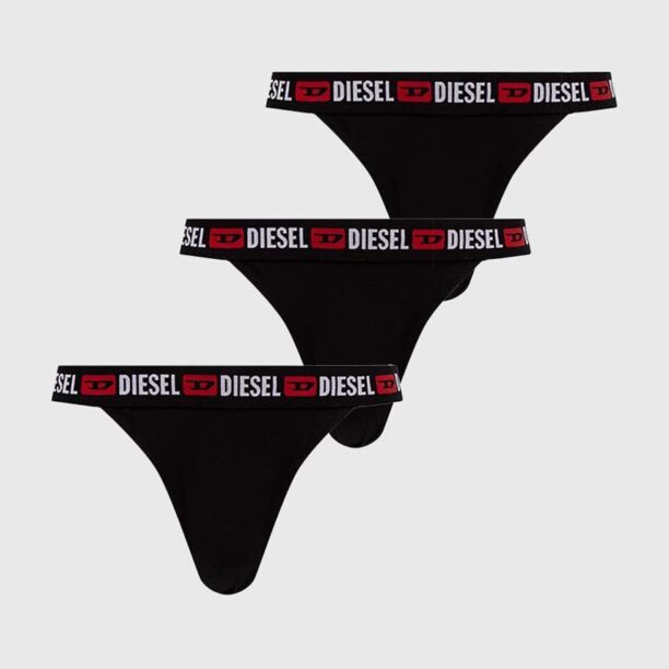 Diesel tanga UFPN-EBBYSS-THREEPACK 3-pack culoarea negru