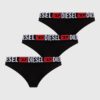 Diesel tanga UFST-STARS-THREEPACK 3-pack culoarea negru