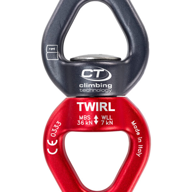 Dispozitiv rotativ Climbing Technology Twirl - grey/red