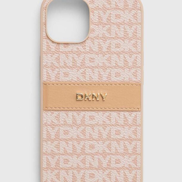 Dkny Husă pentru telefon iPhone 14 / 15 / 13 6.1 culoarea portocaliu