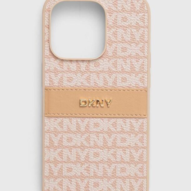 Dkny Husă pentru telefon iPhone 14 Pro 6.1 culoarea portocaliu