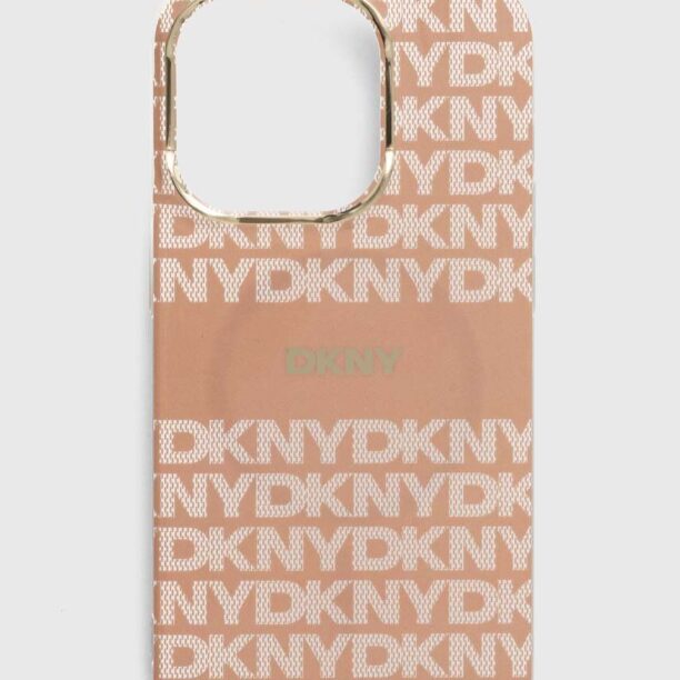 Dkny Husă pentru telefon iPhone 14 Pro 6.1 culoarea portocaliu