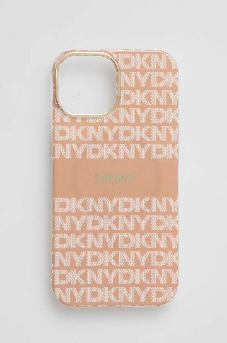 Dkny Husă pentru telefon iPhone 15 / 14 / 13 6.1 culoarea portocaliu