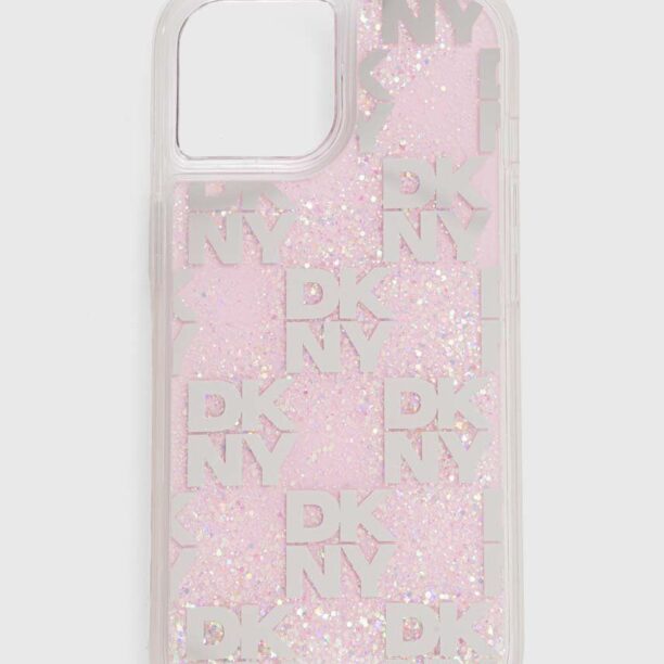 Dkny Husă pentru telefon iPhone 15 / 14 / 13 culoarea roz