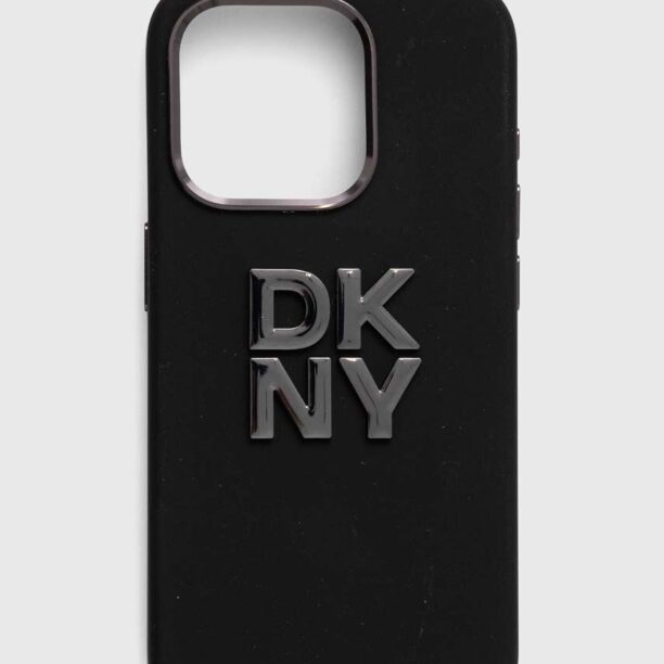 Dkny Husă pentru telefon iPhone 15 Pro 6.1 culoarea negru