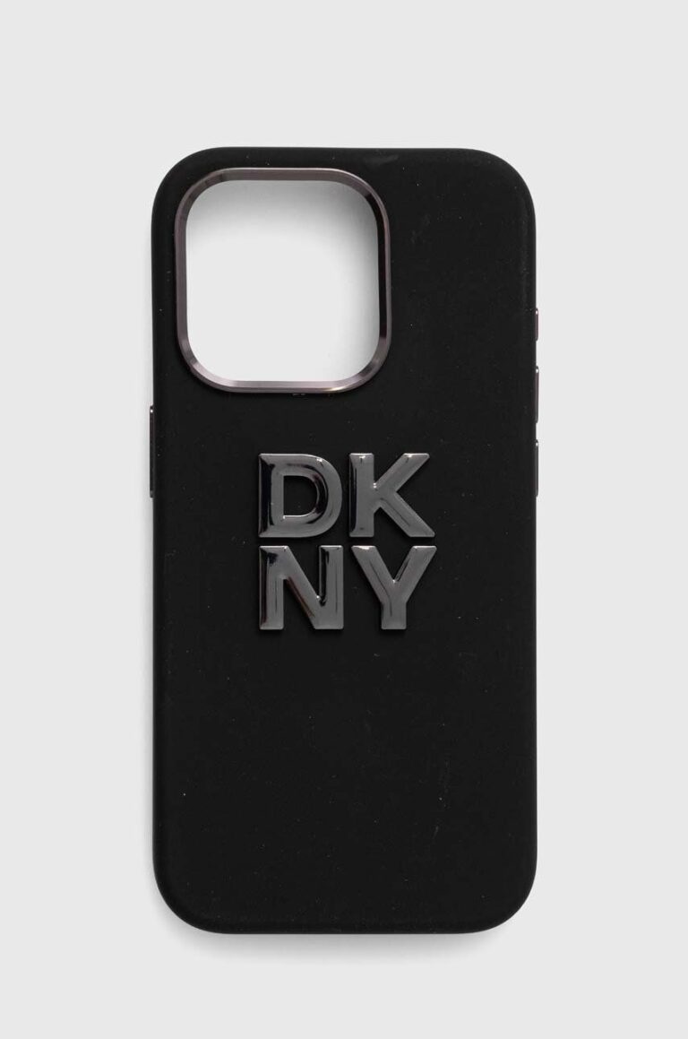 Dkny Husă pentru telefon iPhone 15 Pro 6.1 culoarea negru