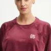 Dkny bluză din velur culoarea bordo