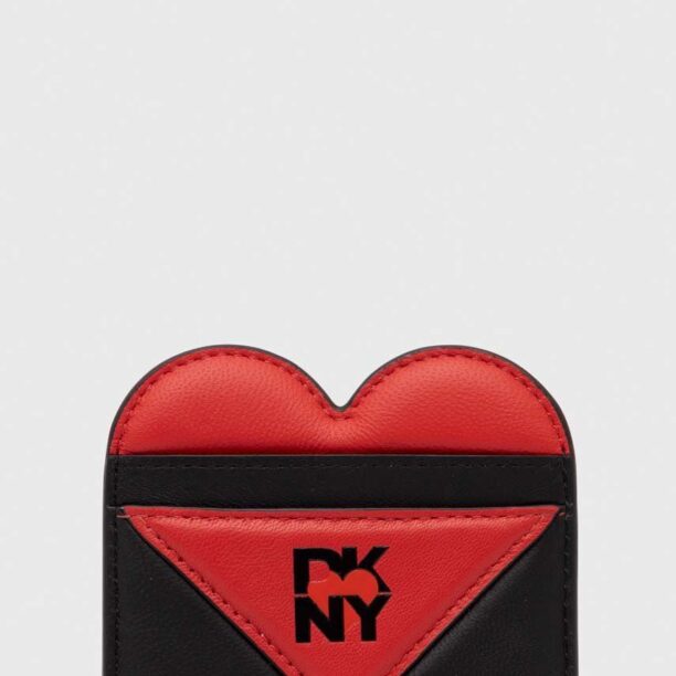 Dkny carcasa din piele HEART OF NY culoarea negru