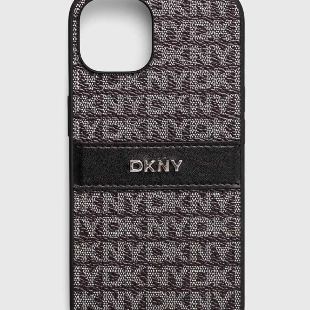 Dkny etui pentru telefon iPhone 14 / 15 / 13 6.1 culoarea negru