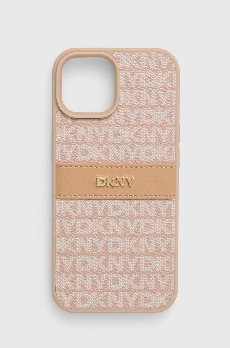 Dkny etui pentru telefon iPhone 15 / 14 / 13 6.1 culoarea portocaliu