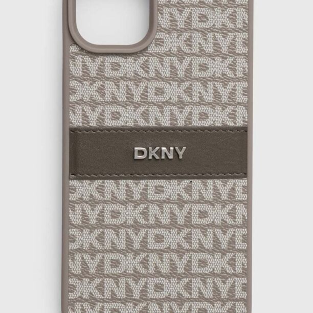 Dkny etui pentru telefon iPhone 15 Plus / 14 Plus 6.7 culoarea gri