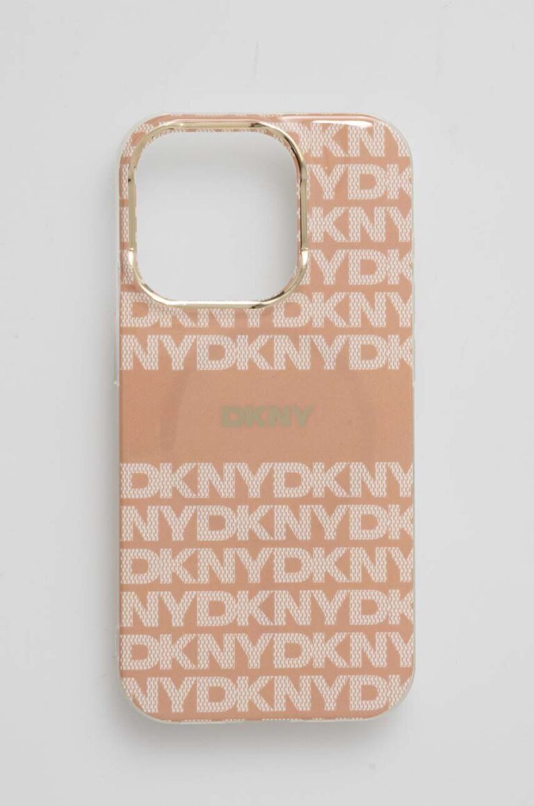 Dkny etui pentru telefon iPhone 15 Pro 6.1 culoarea portocaliu