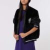 Dkny geaca bomber pentru copii culoarea negru