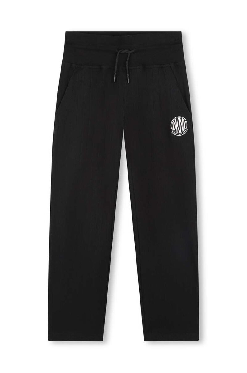 Dkny pantaloni de trening pentru copii culoarea negru