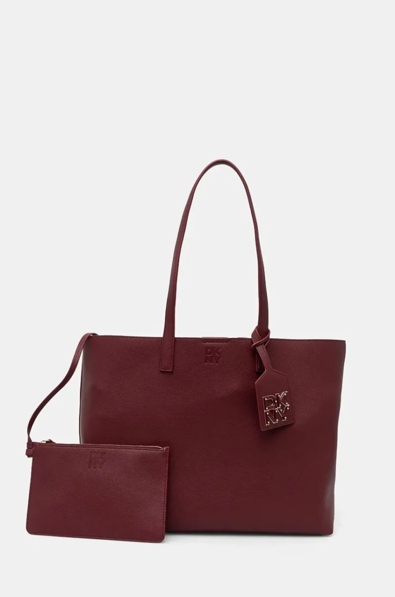 Dkny poseta culoarea bordo