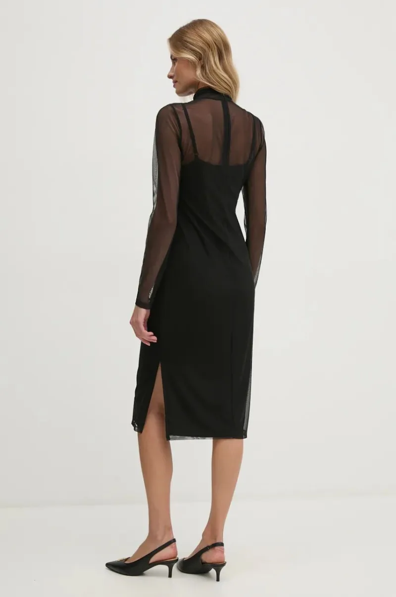 Dkny rochie culoarea negru