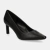 Dkny stilettos de piele Charlie culoarea negru