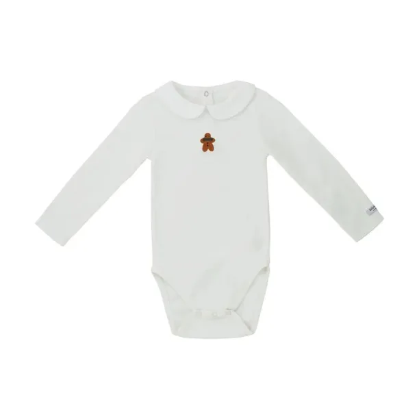 Donsje body din bumbac pentru bebelusi Kris Bodysuit Gingerbread 3034001