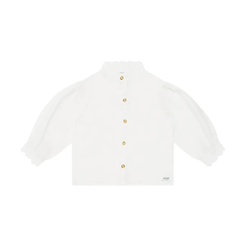 Donsje camasa bebe Flo Blouse culoarea alb