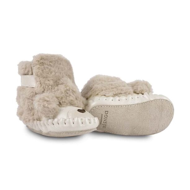 Donsje pantofi pentru bebelusi Kapi Exclusive Booties Poodle culoarea bej