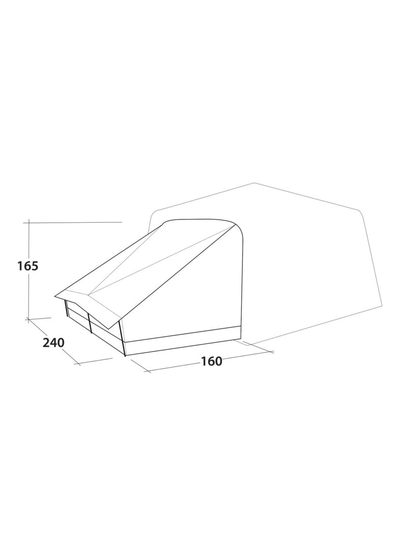 Dormitor pentru cort Outwell Fastlane 300 Annexe - grey preţ