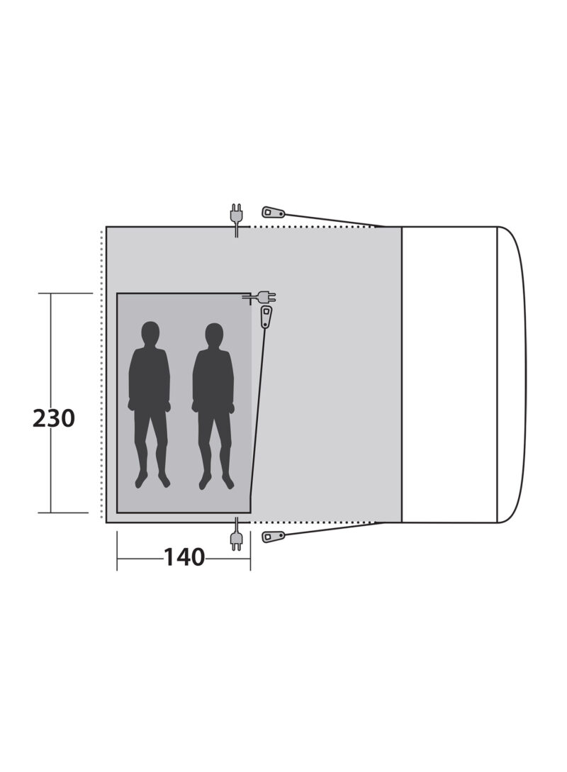 Dormitor pentru cort Outwell Inner Jonesville 290SA/Wolfburg 380A - charcoal preţ