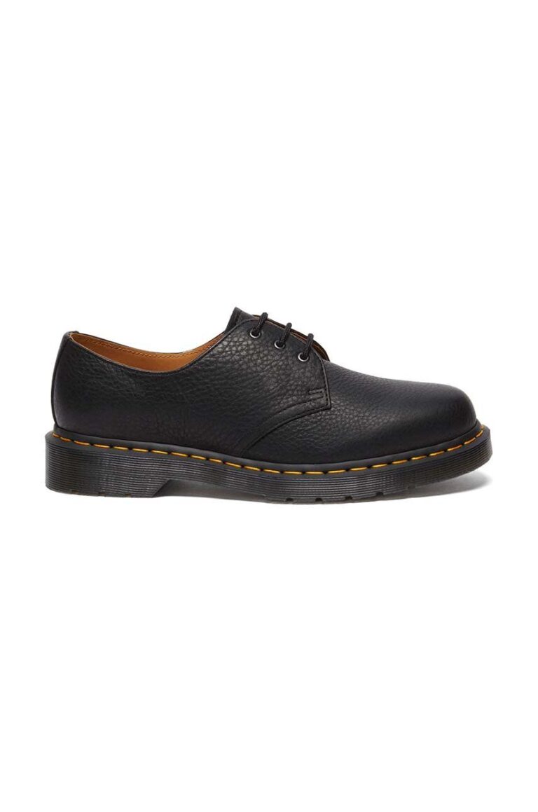 Dr. Martens pantofi de piele 1461 Ambassador culoarea negru