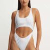 Drivemebikini costum de baie dintr-o bucată Stana Shine culoarea argintiu