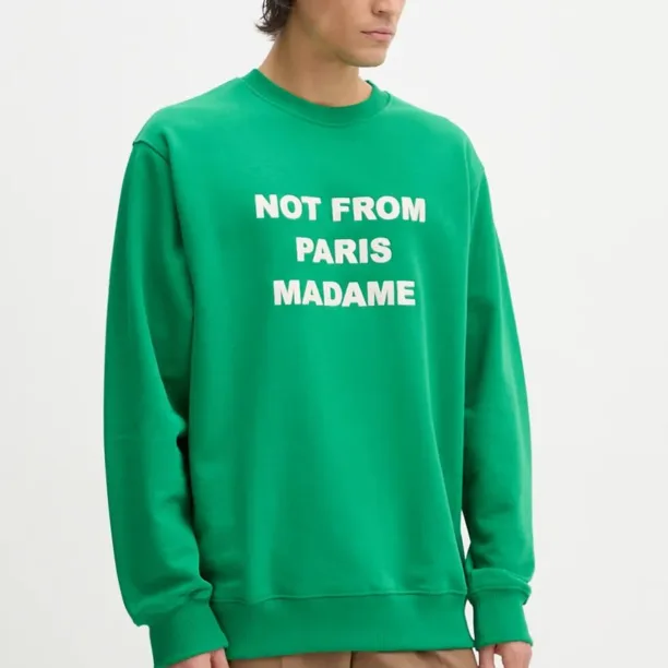 Drôle de Monsieur hanorac de bumbac Le Sweatshirt Slogan barbati