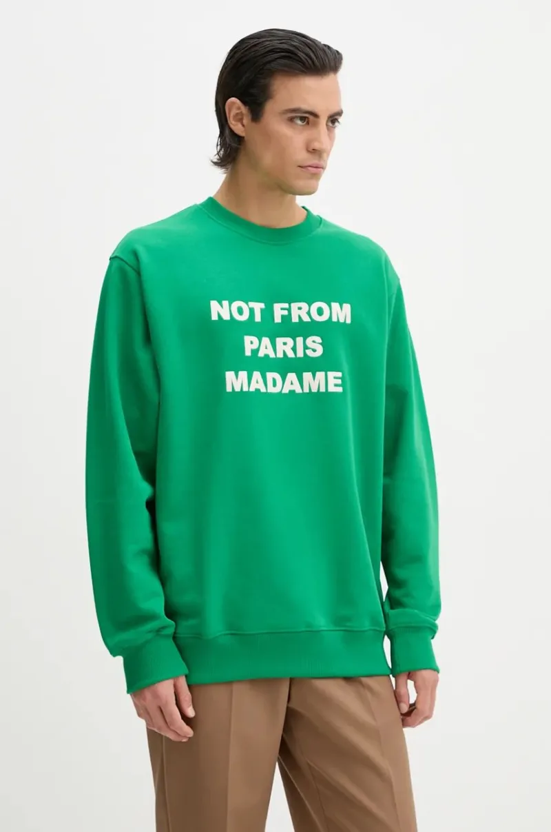 Drôle de Monsieur hanorac de bumbac Le Sweatshirt Slogan barbati