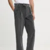 Drôle de Monsieur pantaloni de catifea cord Le Pantalon Golfeur Corduroy culoarea gri