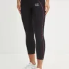 EA7 Emporio Armani leggins de antrenament culoarea negru