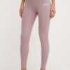 EA7 Emporio Armani leggins de antrenament culoarea roz