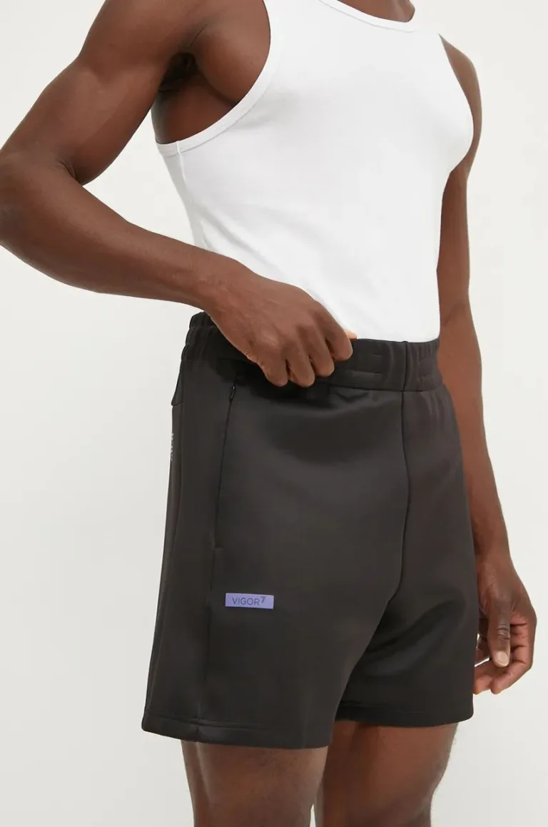 EA7 Emporio Armani pantaloni scurți de antrenament culoarea negru