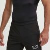 EA7 Emporio Armani pantaloni scurți de antrenament culoarea negru