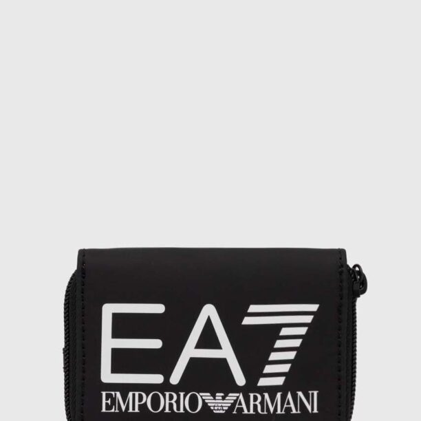 EA7 Emporio Armani portofel culoarea negru