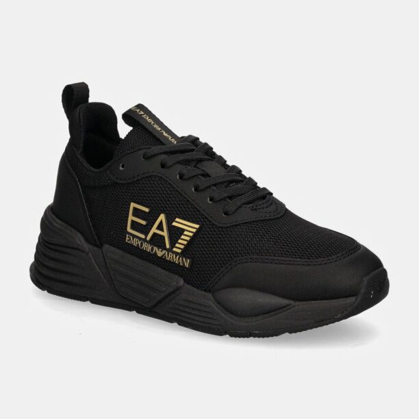 EA7 Emporio Armani sneakers pentru copii culoarea negru