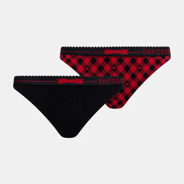 Emporio Armani Underwear chiloti 2-pack culoarea rosu