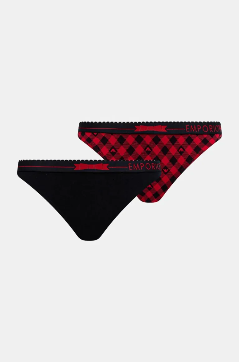 Emporio Armani Underwear chiloti 2-pack culoarea rosu