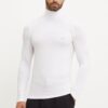 Emporio Armani Underwear longsleeve lounge culoarea alb