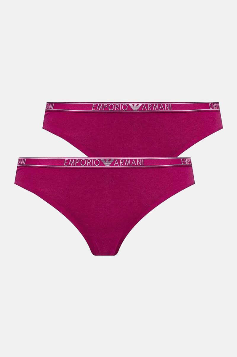 Emporio Armani Underwear tanga 2-pack culoarea roz