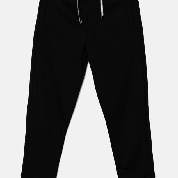 Emporio Armani pantaloni de trening pentru copii culoarea negru