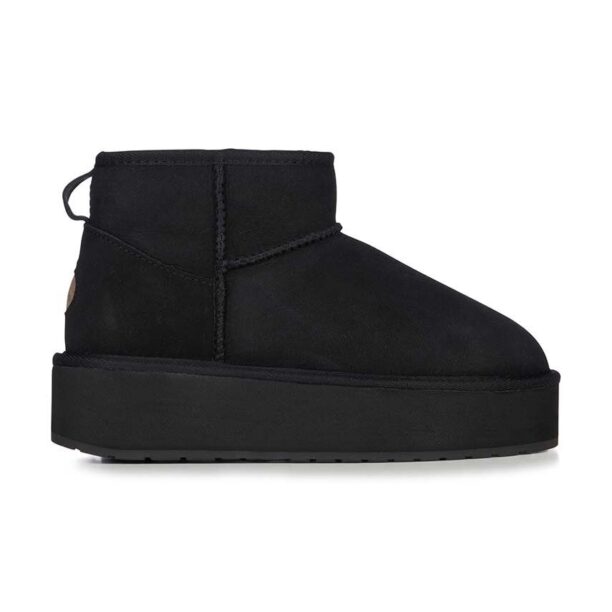 Emu Australia cizme de zapada din piele intoarsa Stinger Micro Flatform culoarea negru