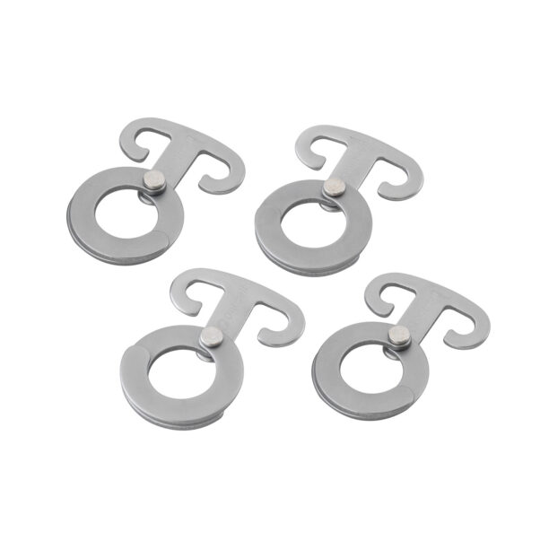 Etichete de agățat Outwell Accessory Hooks 4 pcs - silver grey