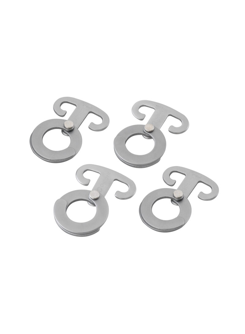 Etichete de agățat Outwell Accessory Hooks 4 pcs - silver grey