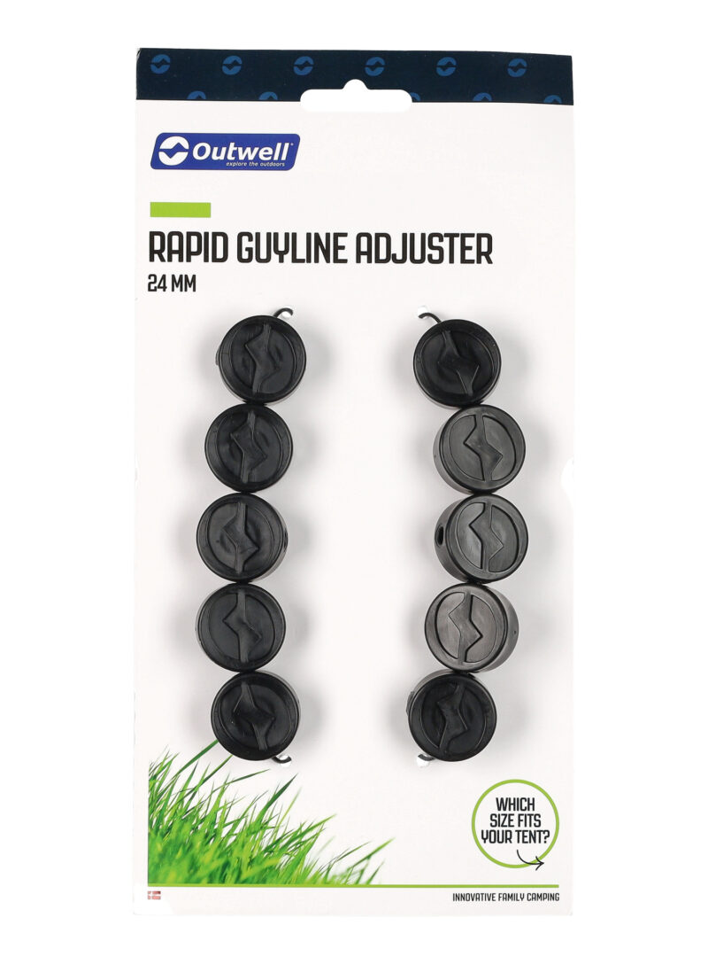 Extractoare Outwell Rapid Guyline Adjuster 24 mm - black preţ