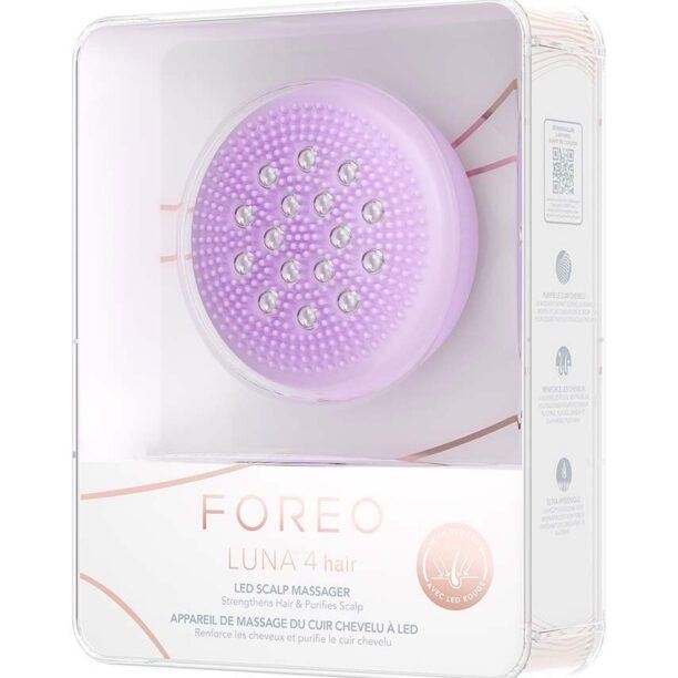 FOREO masaj pentru scalp cu led 2 în 1 LUNA 4 hair Lavender preţ