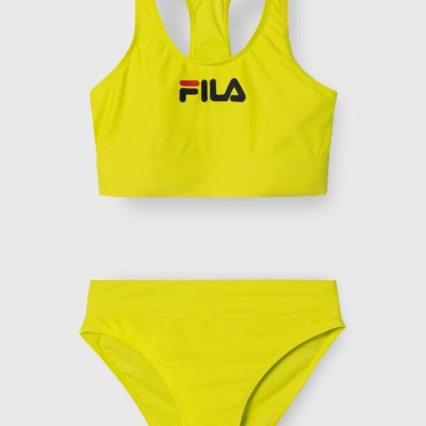 Fila costum de baie din două piese SAILLON culoarea verde