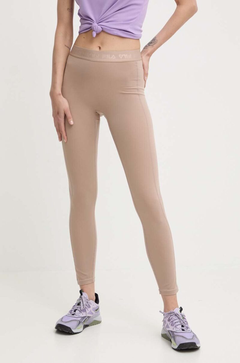 Fila leggins de alergare Roses culoarea maro